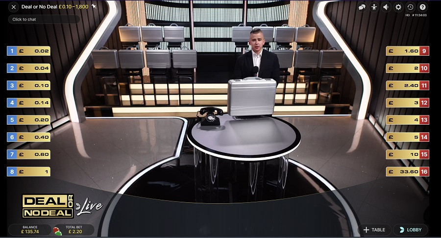 Deal Or No Deal Live Main Game - partycasino