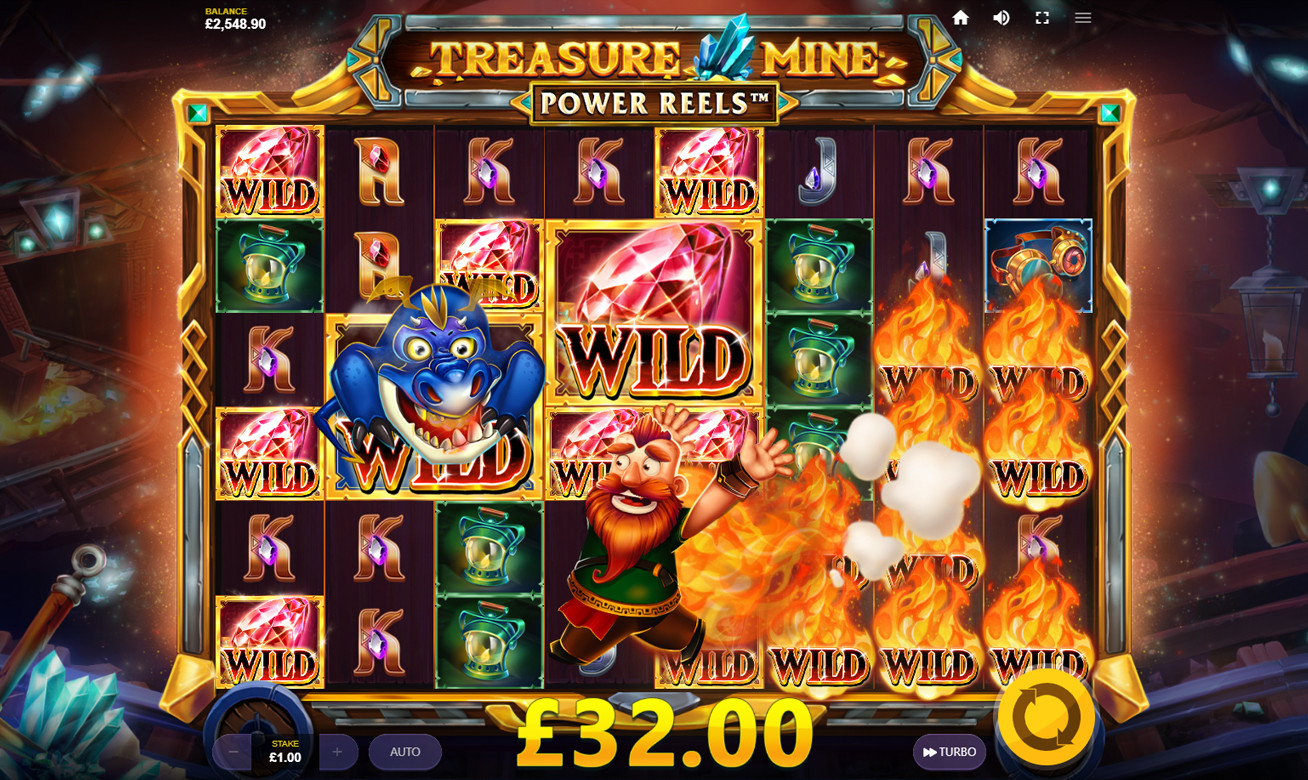 Treasure Mine Power Reels Symbols - partycasino