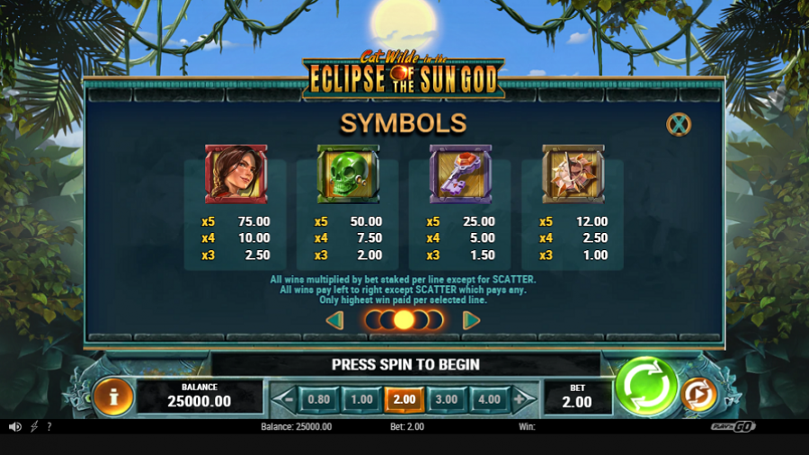 Cat Wilde In The Eclipse Of The Sun Feature Symbols 2 - partycasino