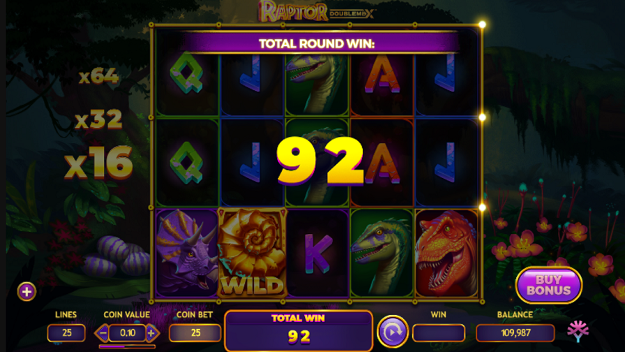 Raptor Doublemax Bonus - partycasino