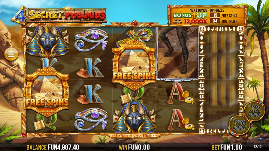 4 Secret Pyramids Bonus Eng - partycasino