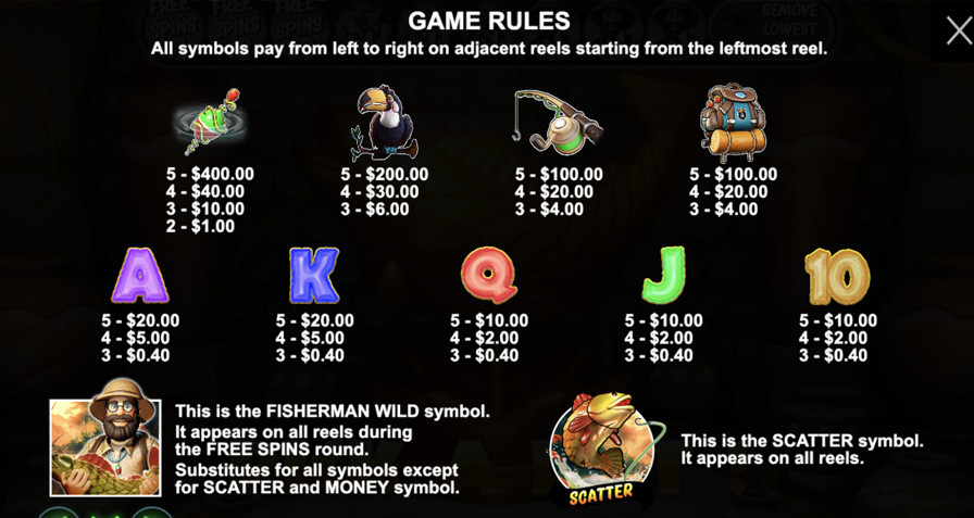 Big Bass Amazon Xtreme Symbols - partycasino