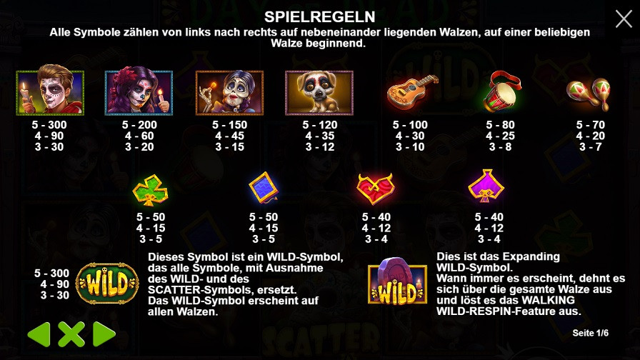 Day Of Dead Feature Symbols De - partycasino