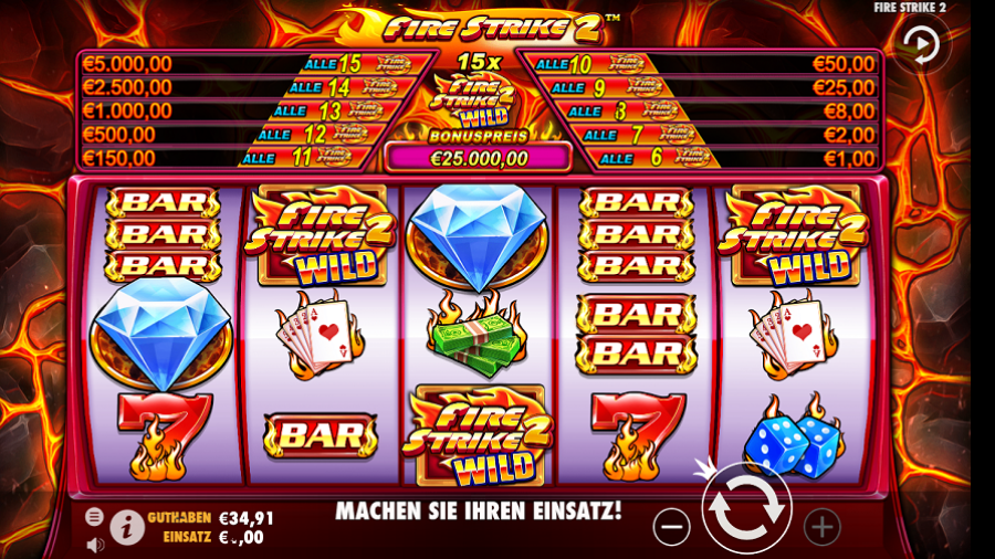 Fire Strike 2 Slot De - partycasino