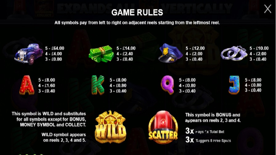 Cash Patrol Feature Symbols En - partycasino