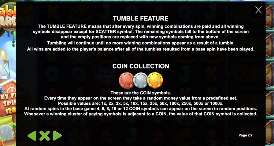 Rabbit Garden Symbols Eng - partycasino