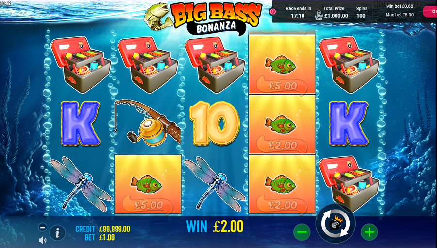 Big Bass Bonanza Megaways Bonus - partycasino