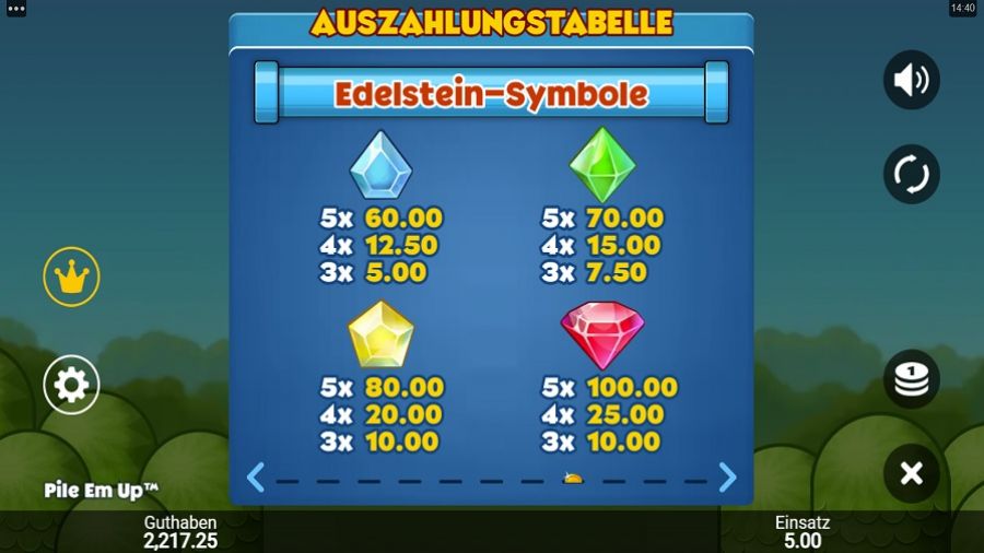 Pile Em Up Feature Symbols De - partycasino