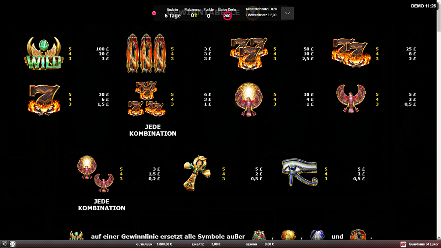 Guardians Of Luxor Feature Symbols De - partycasino