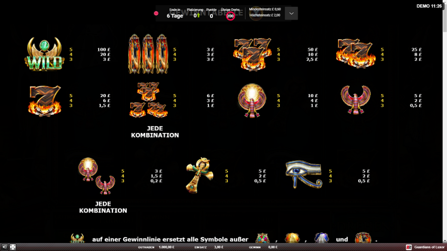 Guardians Of Luxor Feature Symbols De - partycasino