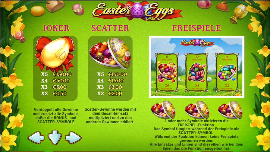 Easter Eggs Feature Symbols De - partycasino