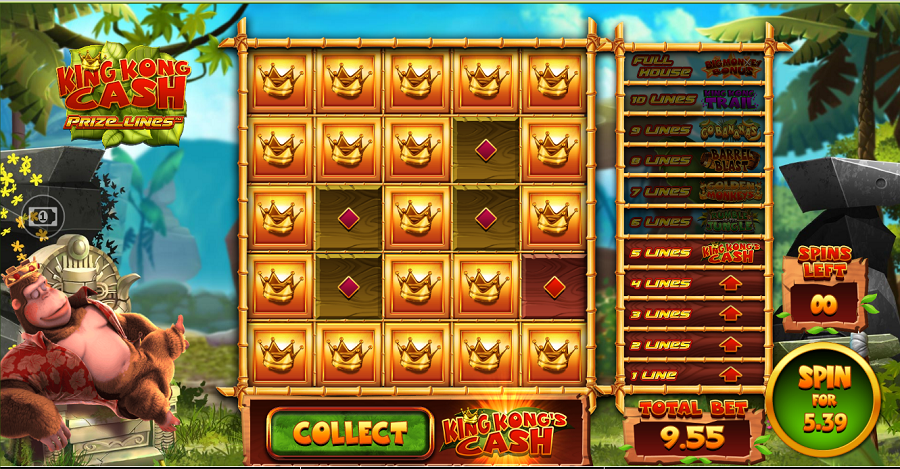 King Kong Cash Prize Lines Bonus - partycasino
