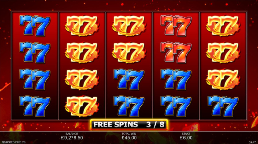 Stacked Fire 7s Free Spins - partycasino