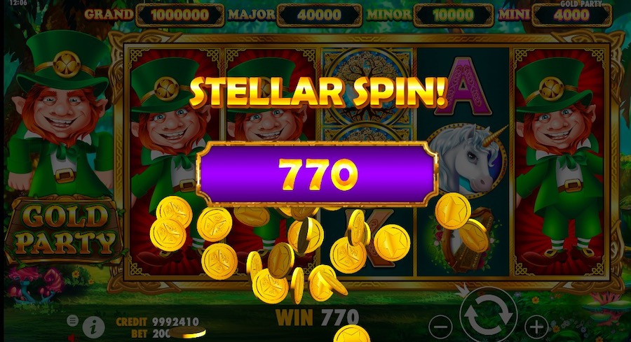 Gold Party Bonus Game - partycasino