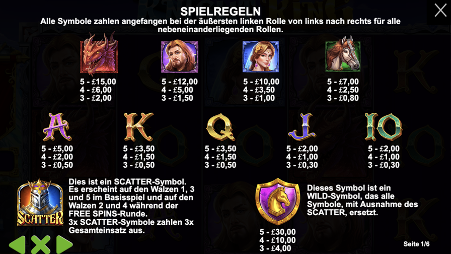 Knight King Symbols De - partycasino