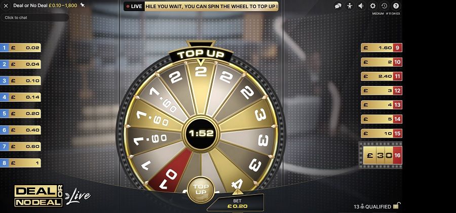 Deal Or No Deal Live Qualified - partycasino