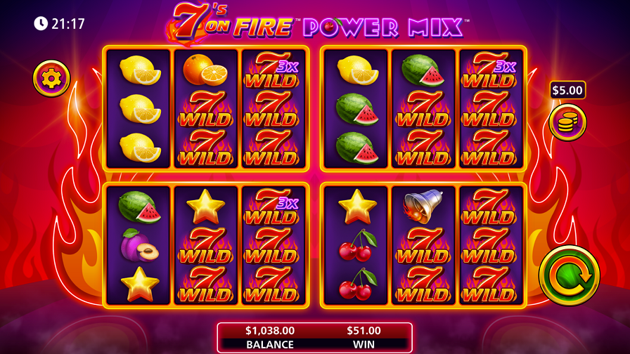 7s On Fire Power Mix Bonus Eng - partycasino