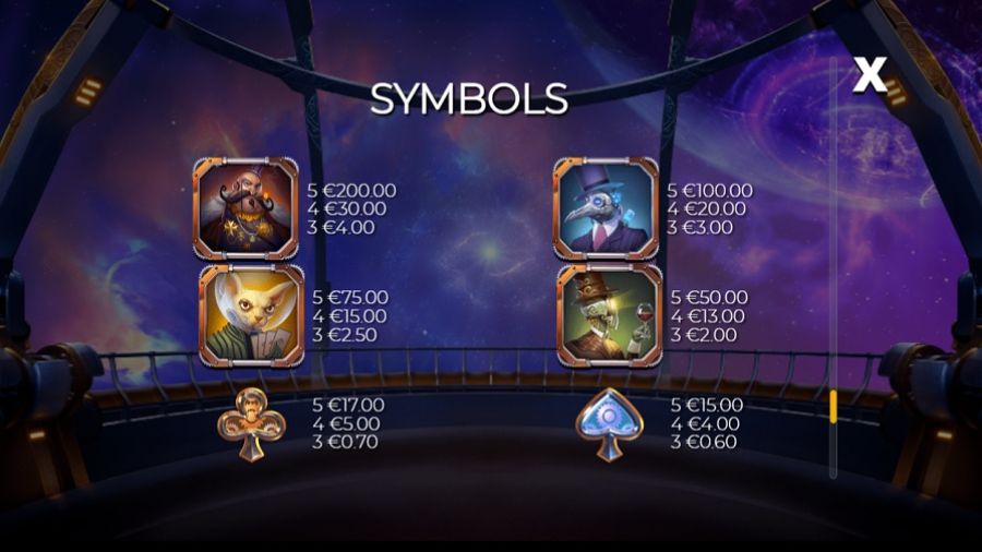 Cazino Cosmos Feature Symbols Eng - partycasino