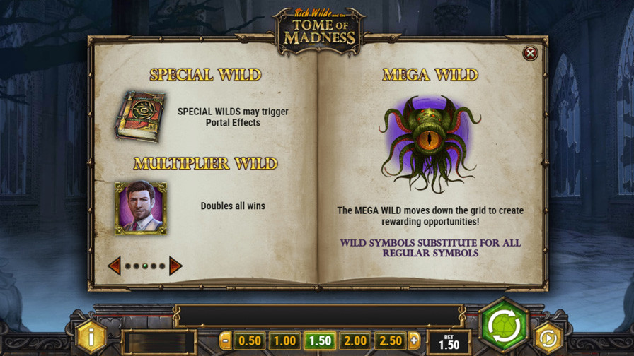 Rich Wilde Tome Of Madness Slot Symbols - partycasino