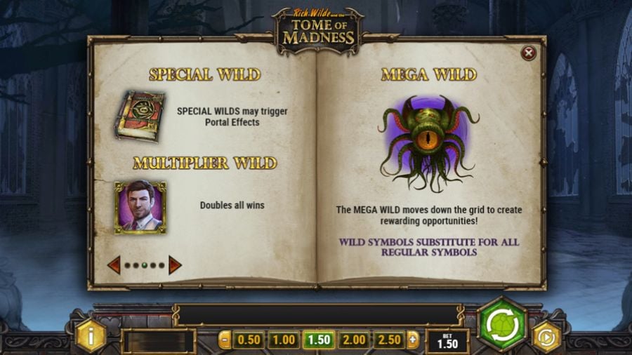 Rich Wilde Tome Of Madness Slot Symbols - partycasino