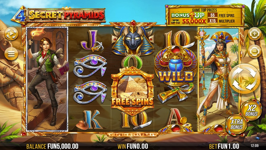 4 Secret Pyramids Slot Eng - partycasino