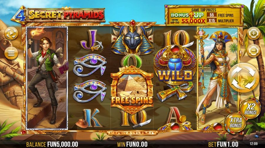4 Secret Pyramids Slot Eng - partycasino