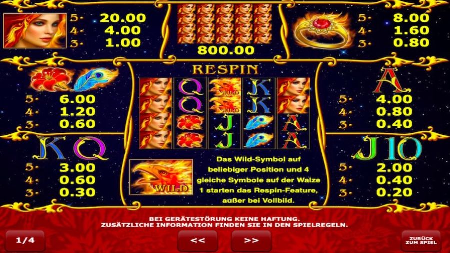 Arising Phoenix Slot De - partycasino
