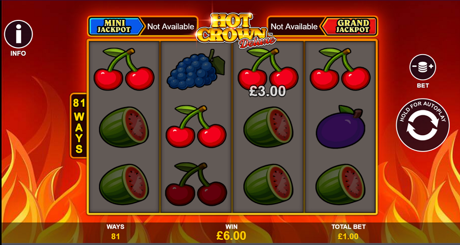 Hot Crown Deluxe Bonus - partycasino