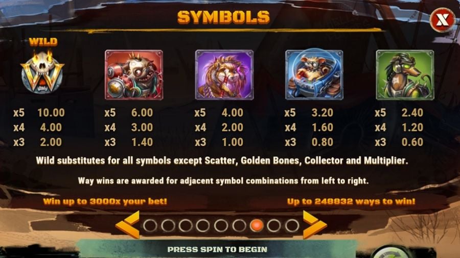 Canine Carnage Feature Symbols Eng - partycasino