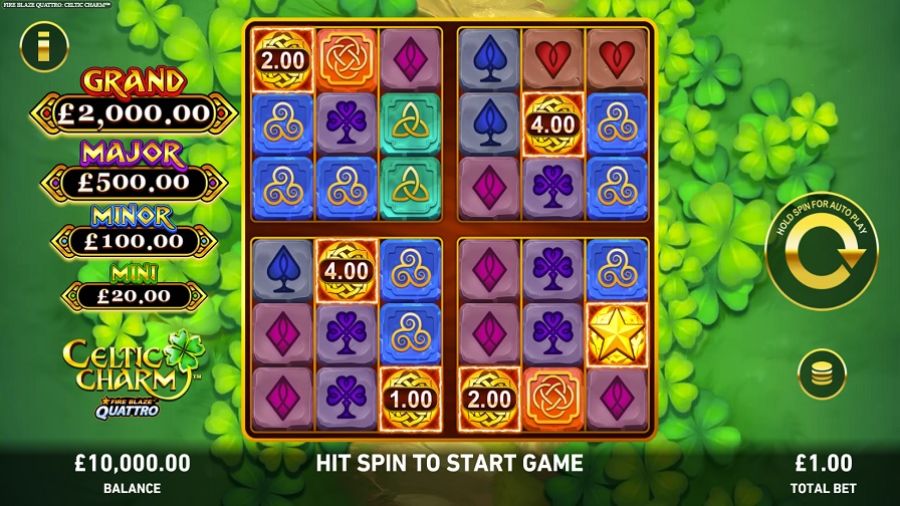 Fire Blaze Quattro Celtic Charm Slot Eng - partycasino