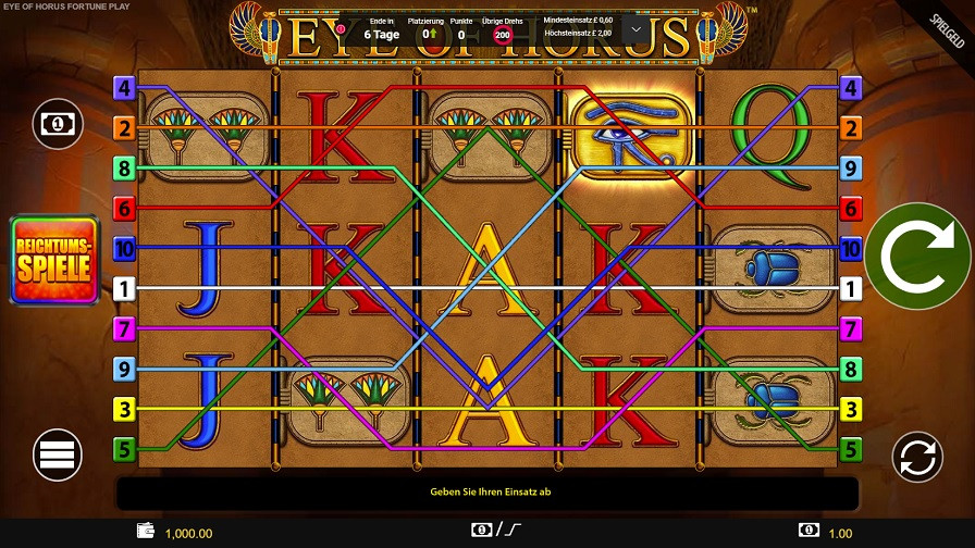 Eye Of Horus Fortune Play Slot De - partycasino
