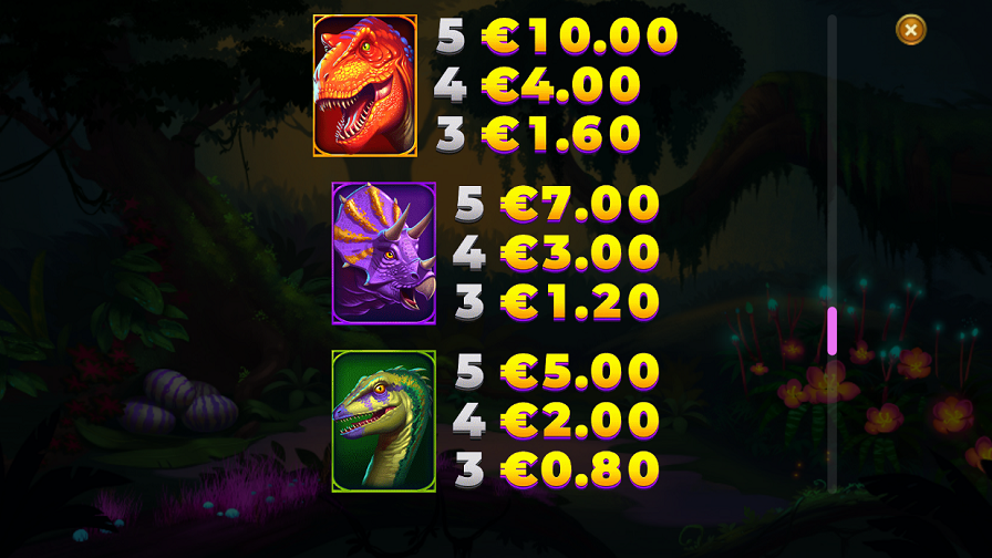 Raptor Doublemax Feature Symbols - partycasino