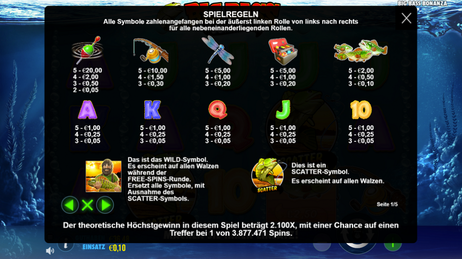 Big Bass Bonanza Feature Symbols De - partycasino