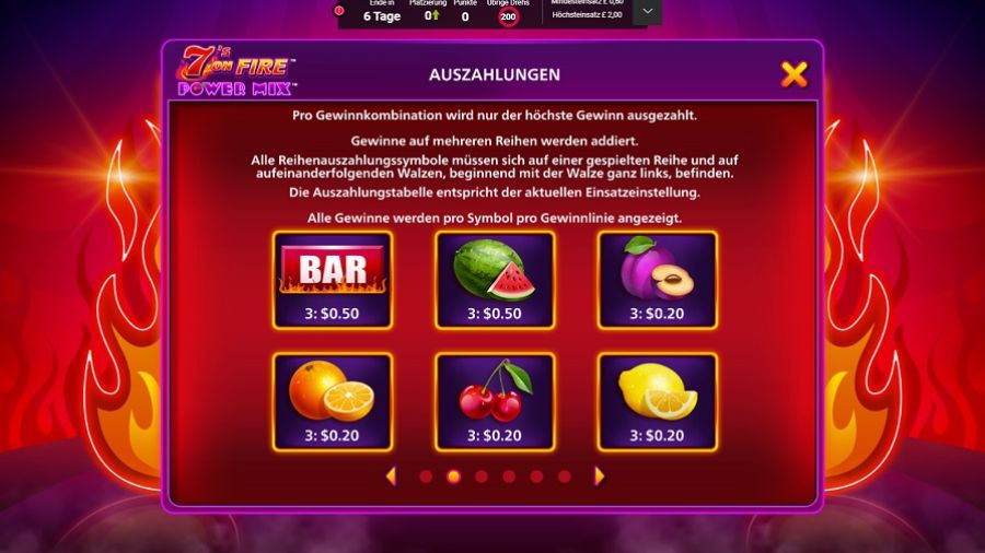 7s On Fire Power Mix Feature Symbols De - partycasino