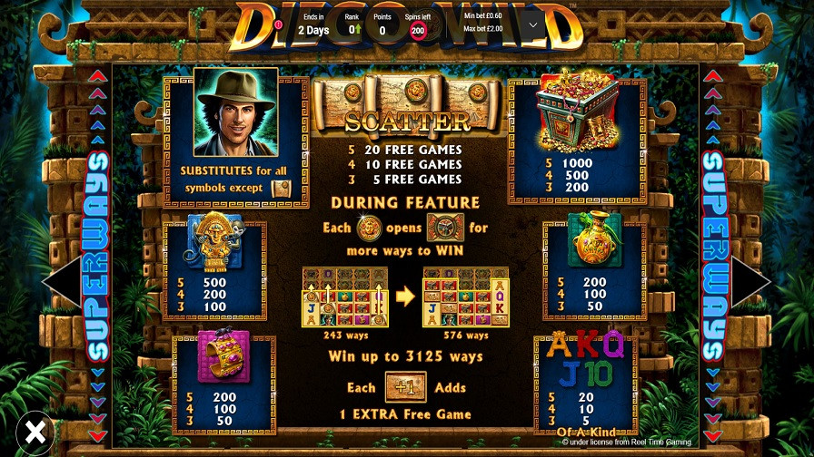 Diego Wild Feature Symbols En - partycasino