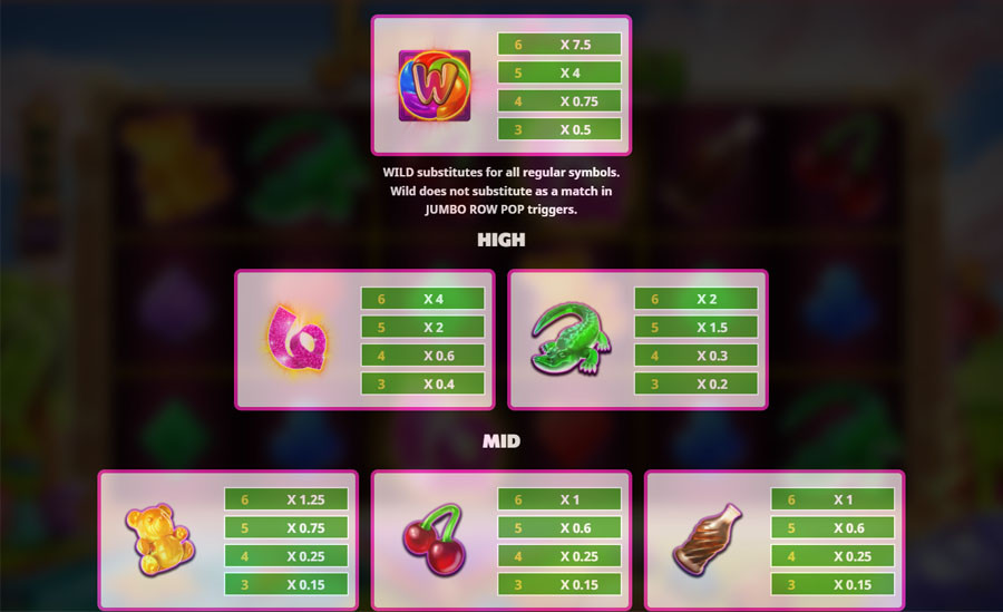 Jumbo Jellies Symbols - partycasino