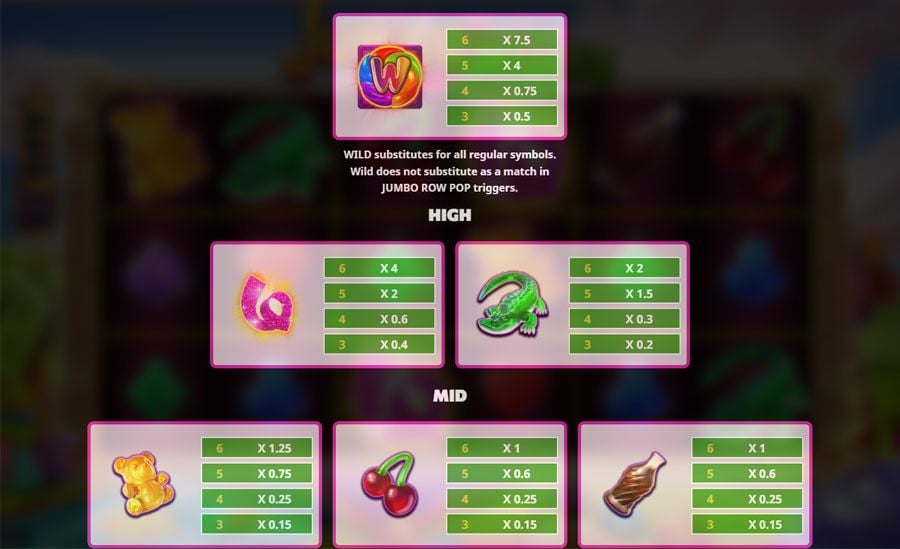 Jumbo Jellies Symbols - partycasino