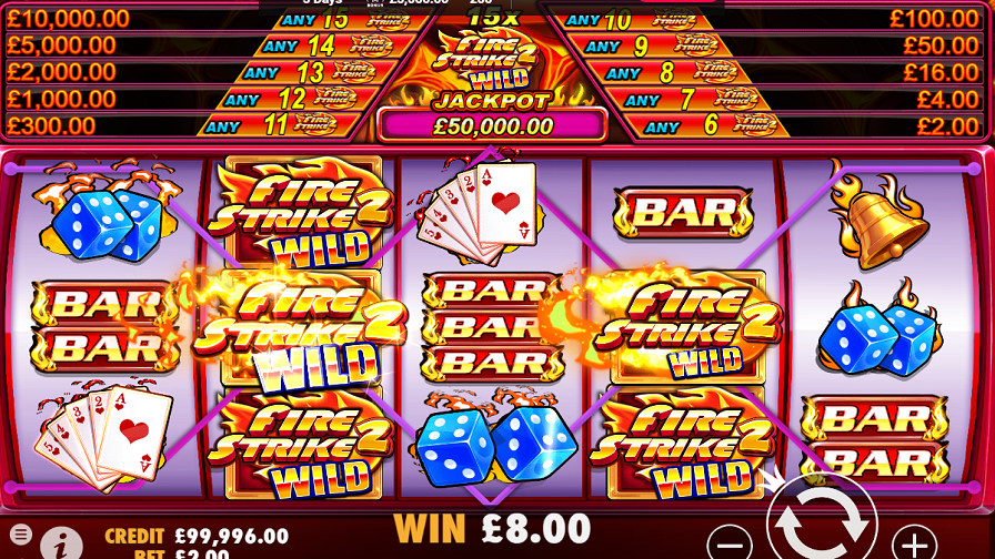 Fire Strike 2 Bonus - partycasino
