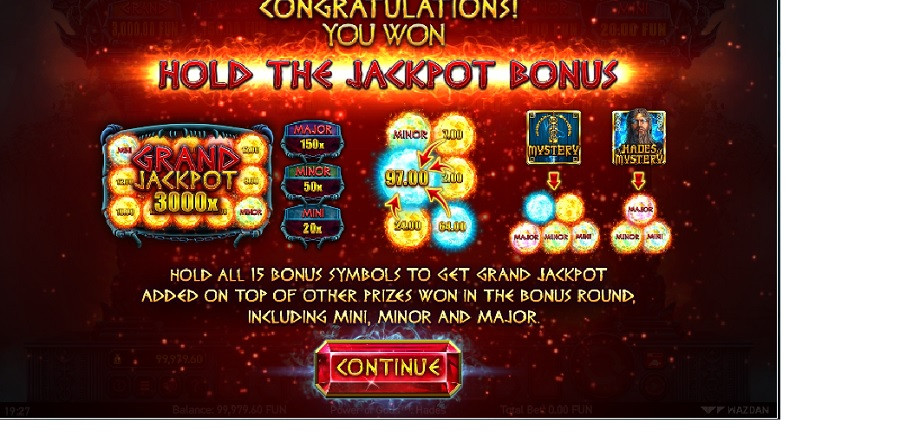 Power Of Gods Hades Bonus - partycasino-canada