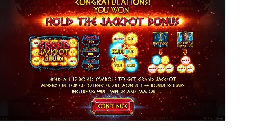 Power Of Gods Hades Bonus - partycasino-canada