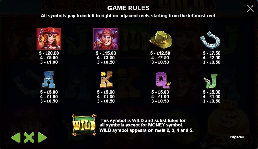 Bounty Gold Slot Featured Symbols - partycasino-canada