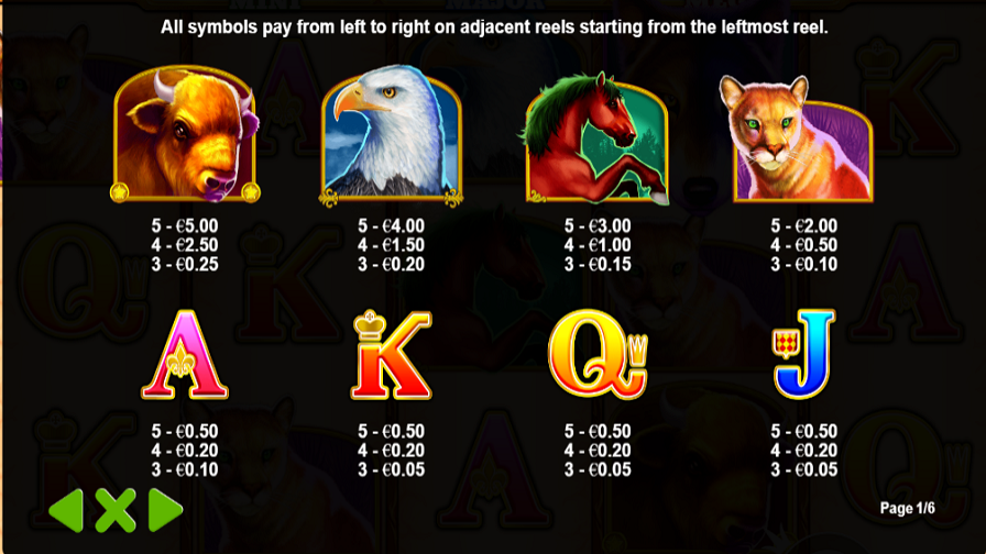 Wolf Gold Feature Symbols - partycasino-canada