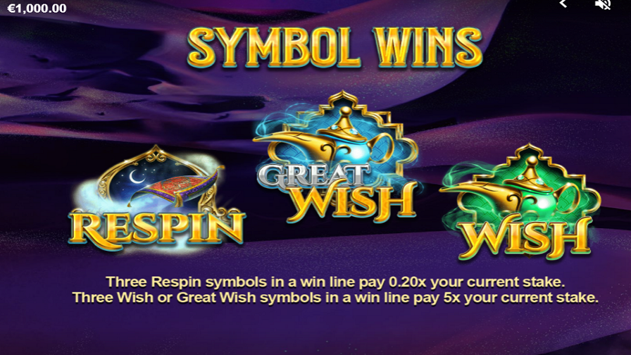 Genie Nights Respin Symbols - partycasino-canada