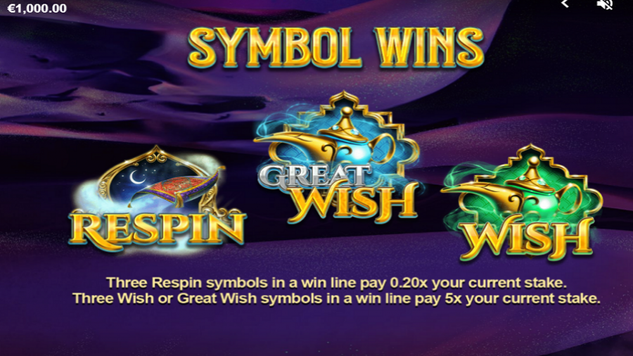 Genie Nights Respin Symbols - partycasino-canada