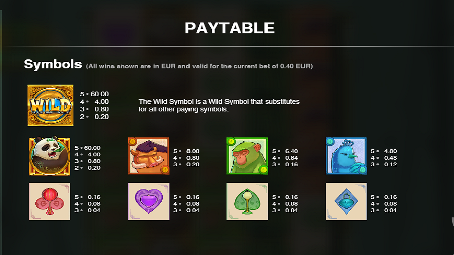 Big Bamboo Feature Symbols - partycasino-canada