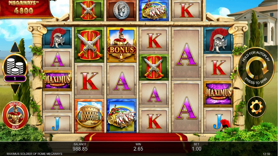 Maximus Soldier Of Rome Bonus En - partycasino-canada