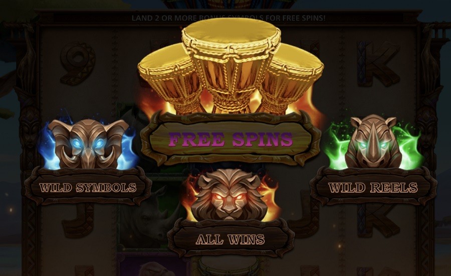 Savannah Drums Bonus - partycasino-canada