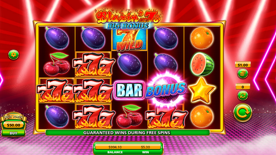 Blazin Hot 7s Big Bonus Bonus - partycasino-canada