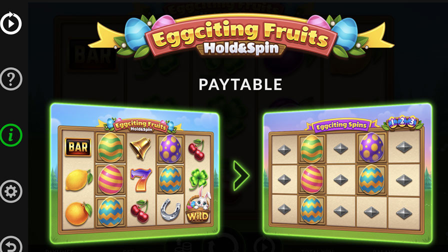 Eggciting Fruits Hold And Spin Symbols - partycasino-canada