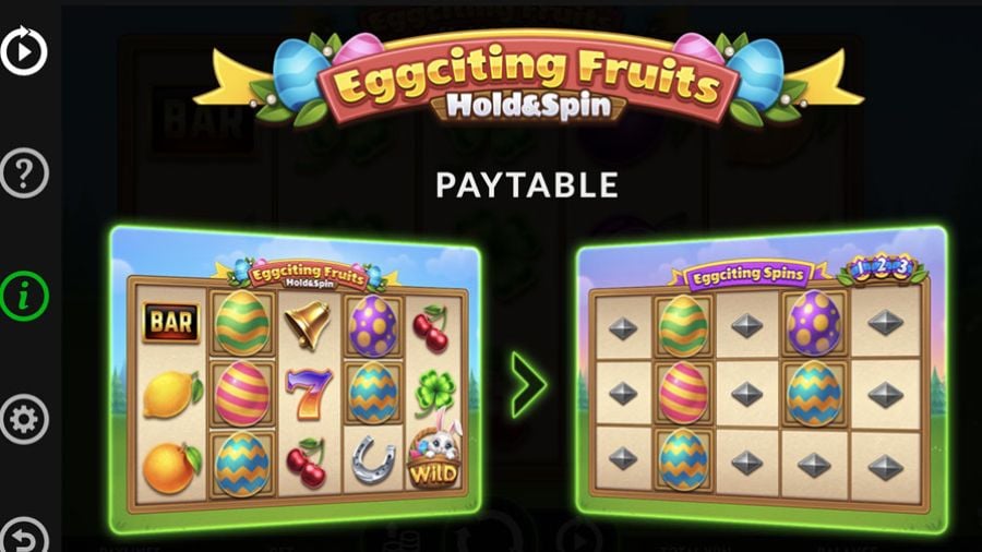 Eggciting Fruits Hold And Spin Symbols - partycasino-canada